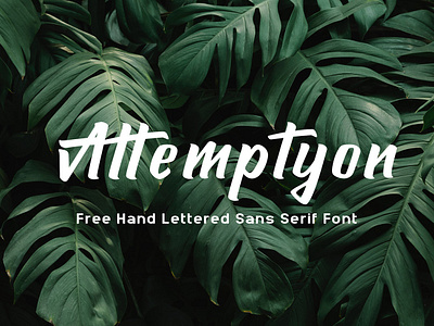 Attemptyon - Free Old Handwritten Sans Serif Font advertising branding editorial font free font free fonts free typeface freebie freebies illustration logo logos logotype old retro sans serif stationery typeface typography vintage