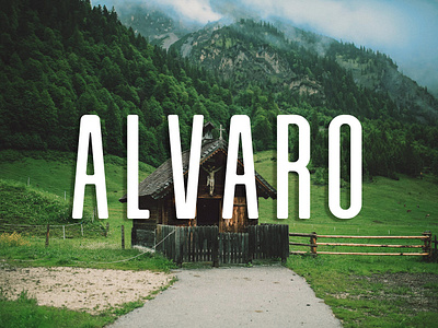 Alvaro - Free font family with clean condensed style