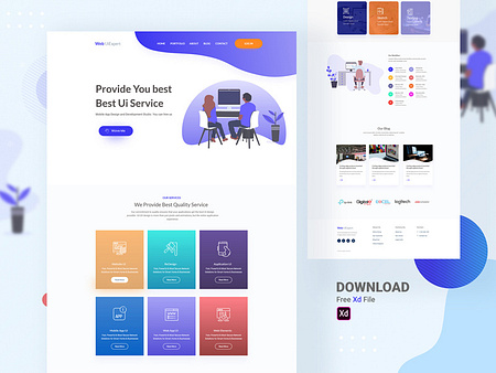 Free UI Designer Website Template by Juan Trigusto on Dribbble