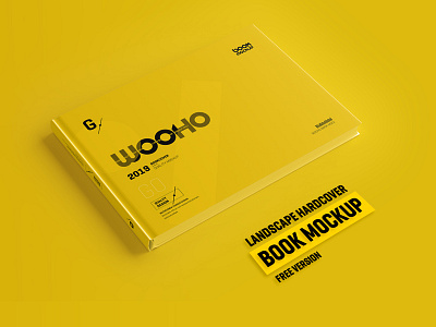 Free Horizontal Hardcover Book Mockup book book mockup design freebie freebies mockup mockup psd