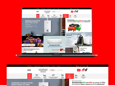 Free Clean E commerce Website Template