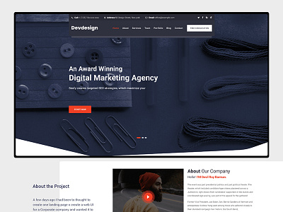 Free  Corporate Website Template