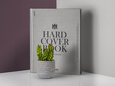 Free Realistic Hardcover Book Catalog Mockup