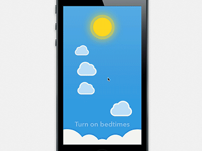 Vacation mode [GIF] animation app bedtime gif iphone motion skys zzz