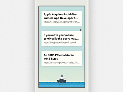 Pull to refresh GIF animation app gif iphone motion sea ship sky