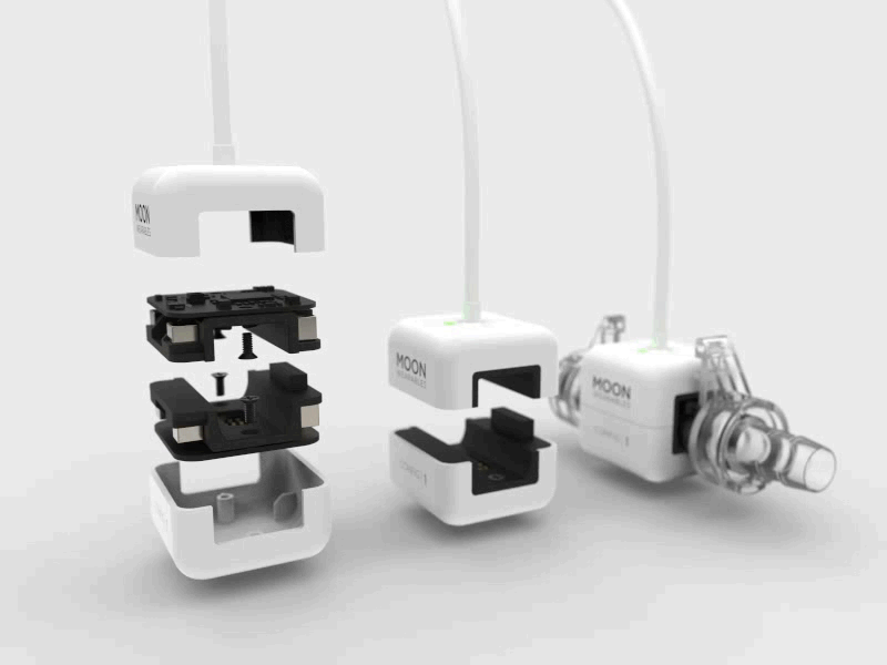 Biosensor 3d animation cad device id keyshot mechanical medical prototype render