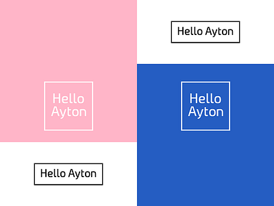 Project 'Hello Ayton' Logo bi branding design graphics identity logo