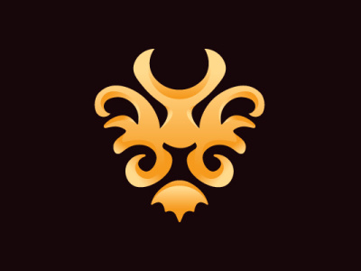 Golden Head Lion Logo branding design flat illustration illustrator logo typography ui ux vector