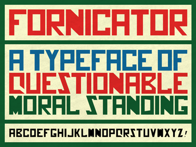 Fornicator typeface