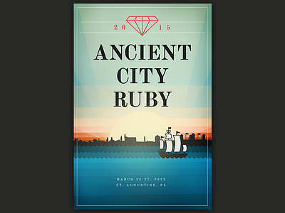 Ancient City Ruby 2015 Poster hashrocket poster