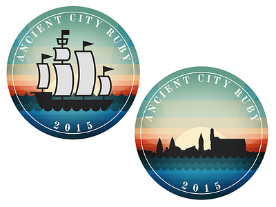 ACR 2015 Stickers acr hashrocket ship skyline sticker