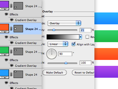 Photoshop tip: button gradients