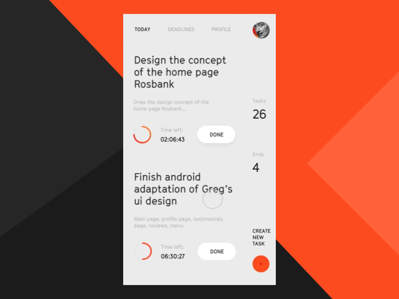 Deadliner 🔥⏳🏆 android app application free prd ios mobile prd principle sketch ui ux