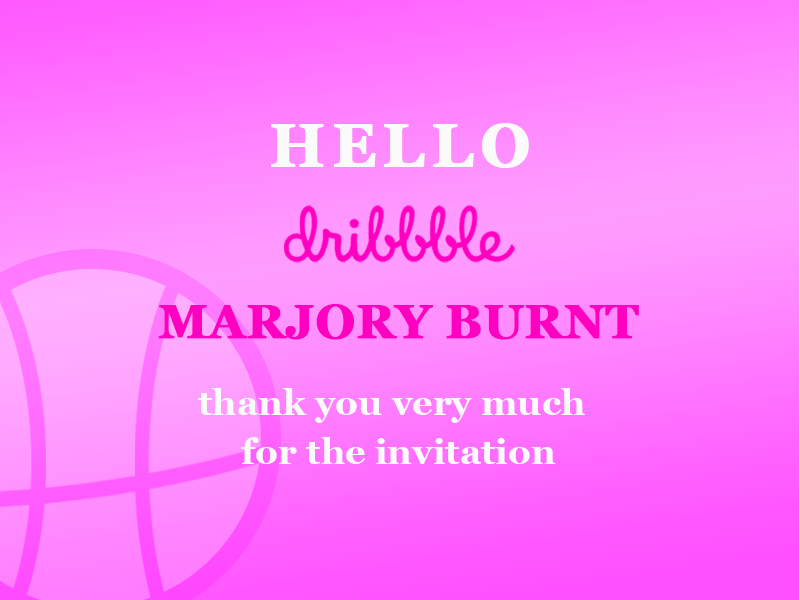 Hello Dribbble by Zhanna Samsonova on Dribbble