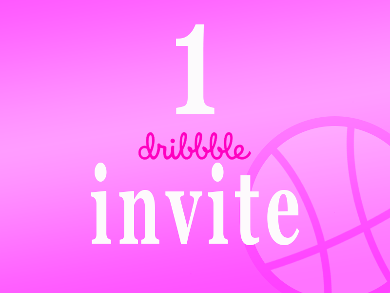 1 Invite logo vector illustration invite dribbble veb design design ui ux