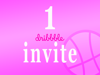 1 Invite design dribbble illustration invite logo ui ux veb design vector