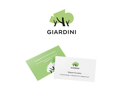 Giardini branding design logo typography vector