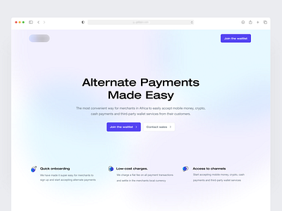 Waitlist landing page - Fintech web application design fintech landingpage minimal typography ui uidesign uiuxdesign ux ux ui waitlist web