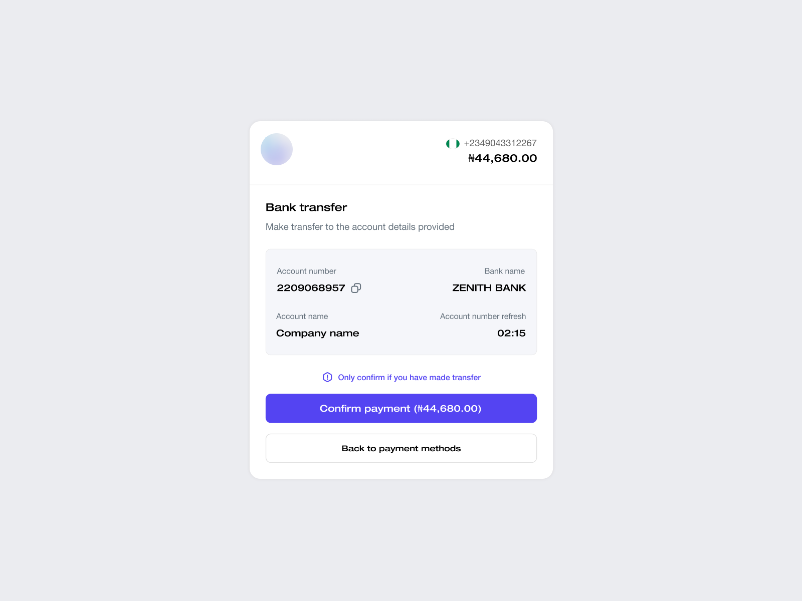 bank-transfer-payment-method-ui-component-fintech-by-victor-onazi-on