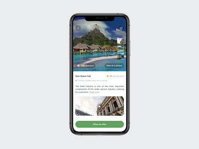 Daillos App - A tourist app - detail page adventure book design designthinking minimal tech travel ui uidesign uiuxdesign ux ui