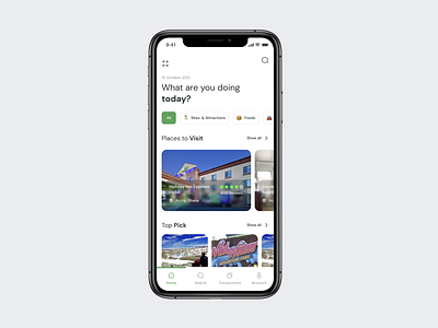 Daillos App - A tourist App (Home Screen)