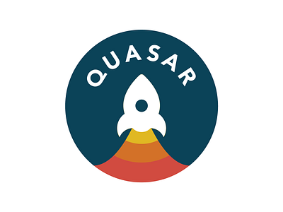 Quasar adobe illustrator branding dailylogochallenge day1 logo space