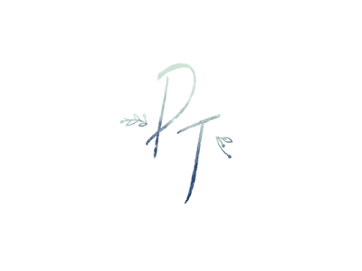 Petit Jete | Submark branding dip dye identity illustration lettering logo mark watercolor