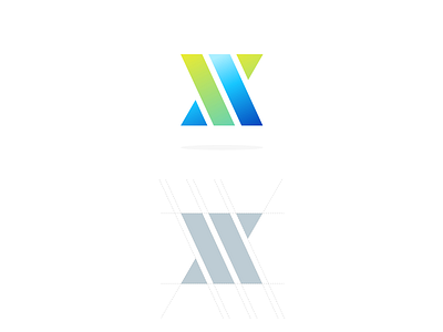 A Letter Exploration a aa blue brand branding branding agency branding design company exploration green icon identity identity design illustrator letter logo logo a day shapes triangles ui