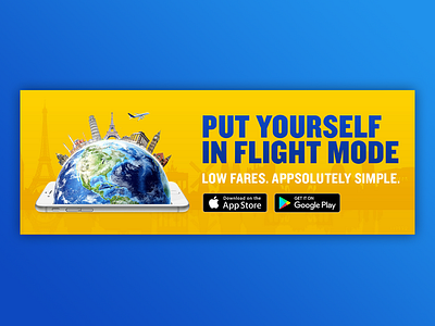 Ryanair App Download advertising airline app campaign design digital photoshop ryanair
