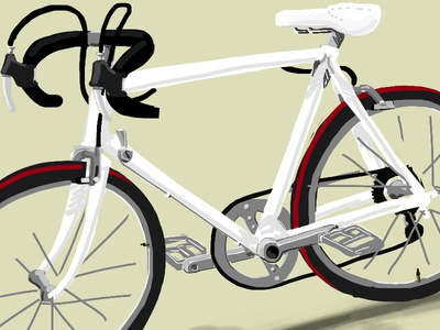 Bike - iPhone finger painting