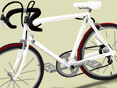 Bike - iPhone finger painting ahurig bike brushes finger illustration ios iphone maxence paint painting white