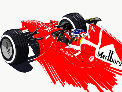 #KeepFighting adobe drawing ahurig digital painting drawing f1 ferrari ipad maxence michael schumacher scuderia ferrari wacom