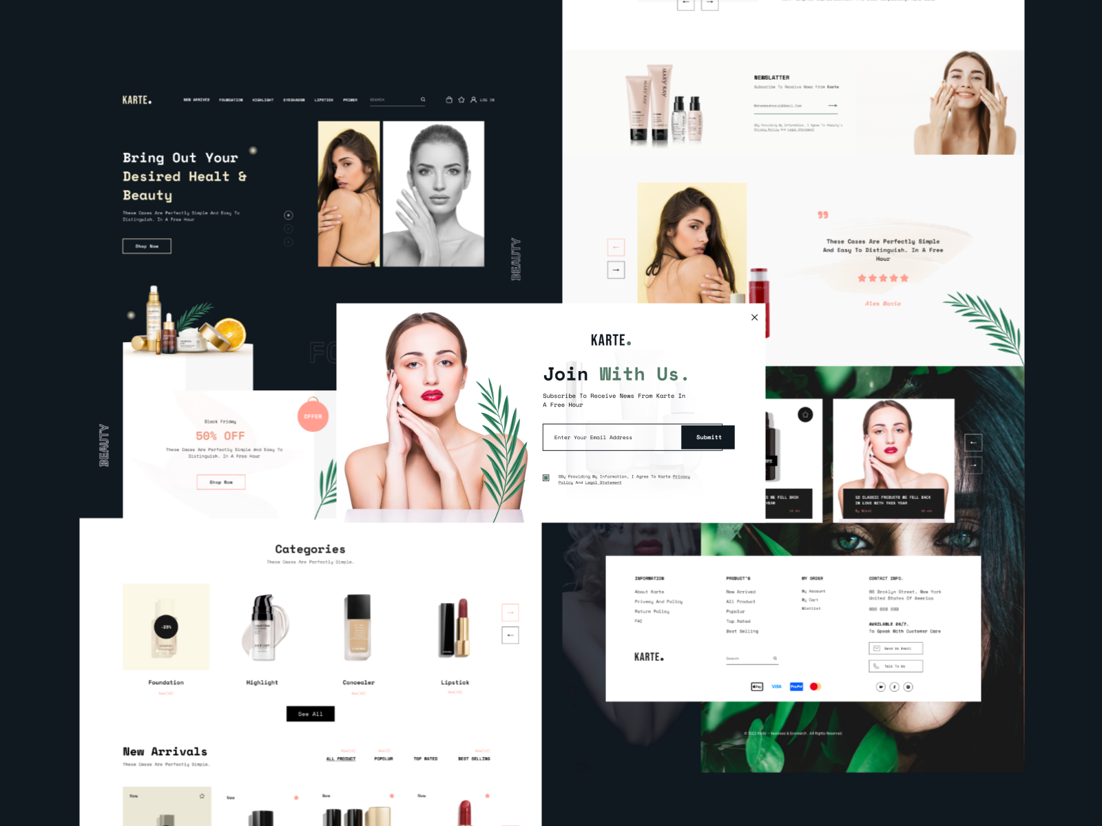 Beauty Products Ecommerce Website by Norul_absar on Dribbble