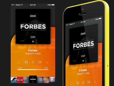 Music player - day 009 app daily ui ios music player player ui ux
