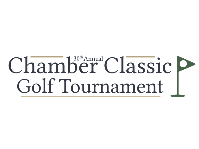 30th Annual Chamber Classic Logo clean golf horizontal tournament