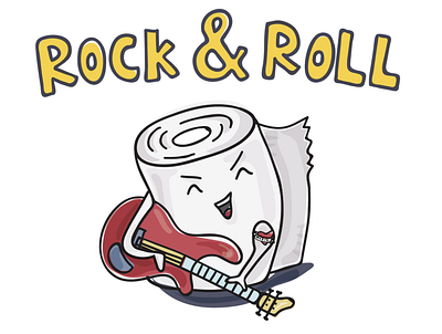 Rock & Roll character characterdesign doodles guitar illustration music pun silly vector