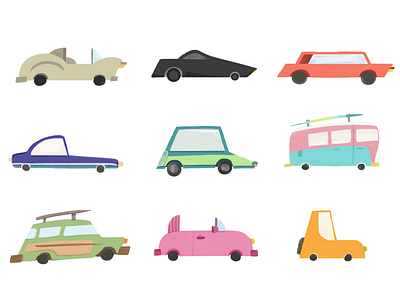 Fun Cars cars doodles illustration vector