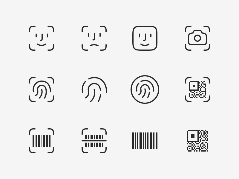 Scan icons by Sayid on Dribbble