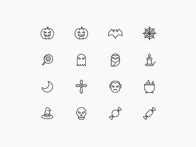 Halloween icons