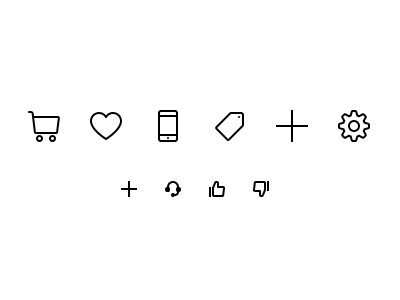 Icons glyph icons line