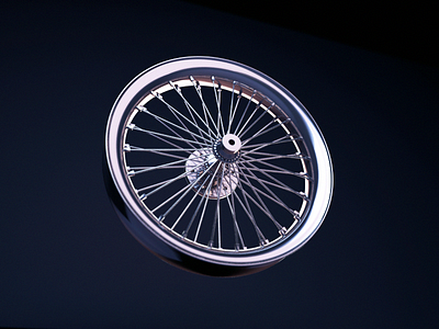 Spokes 3d car modo realistic render spokes