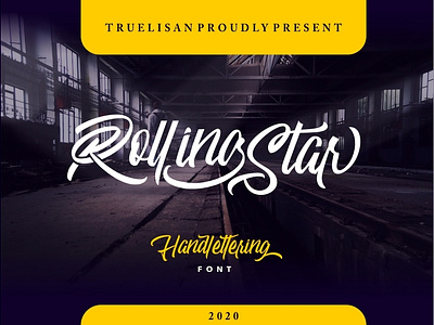 Rolling Star Handlettering Font