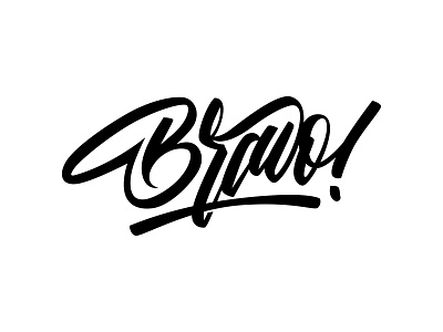 Bravo brand brand and identity branding calligraphy design font font design lettering logo type typography