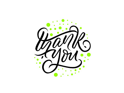 Thank You calligraphy illustration lettering thank thankyou type typography