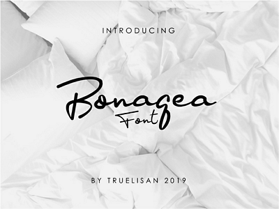 Bonagea Handwriting Font font handmade font handwriting typhography
