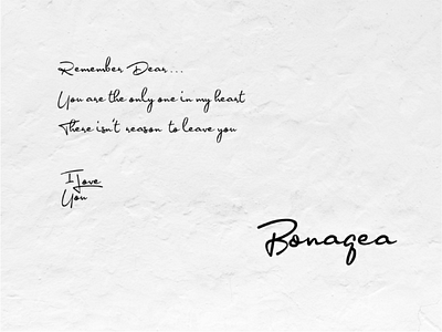 Bonagea - Handwriting Fonts