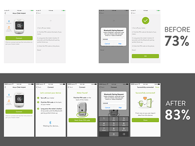 Device pairing success: from 73% to 83% bluetooth diabetes digital health digitalhealth healthy iot medical device mysugr pairing redesign