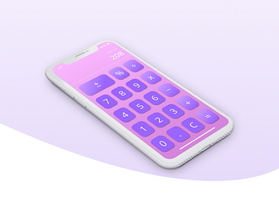 Calculator Mockup app calculator design ios mobile ui ux