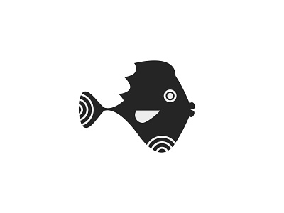 A fish Logo логотип море океан река рыба тропический экзотический