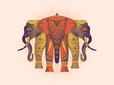 Elephant Erawan Airavata elephant incarnation of god mythology religion three headed